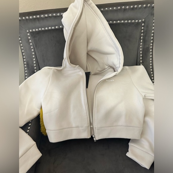Riches cropped zip jacket with hood - Picture 2 of 5